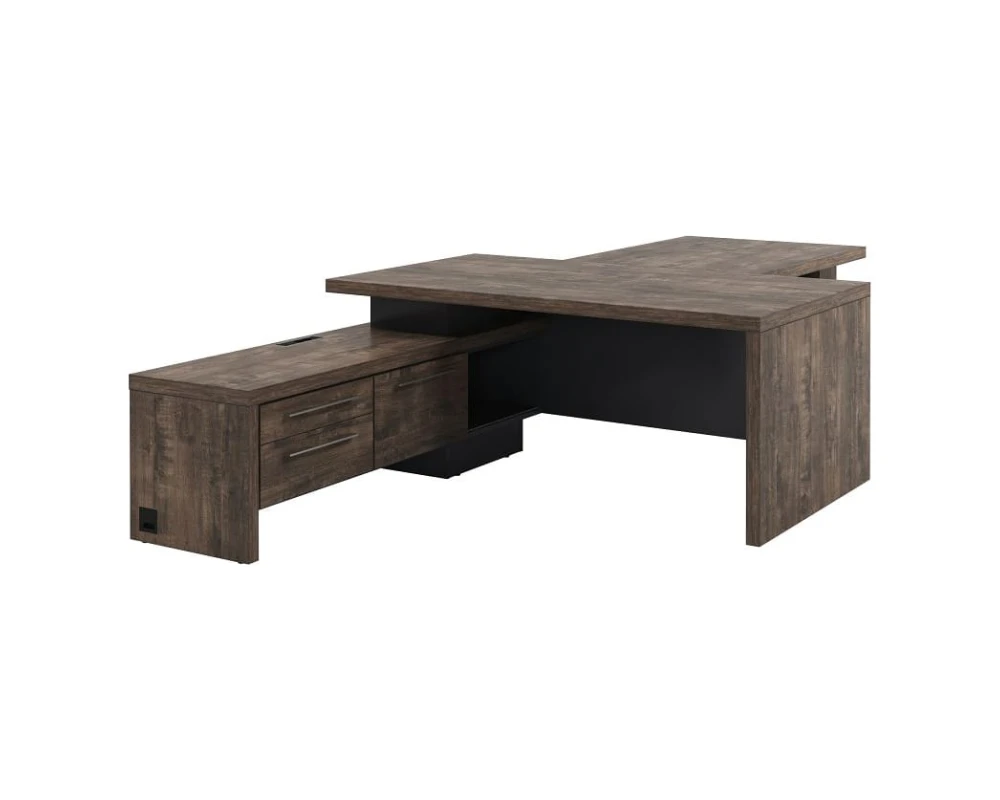 Стол руководителя с опорной тумбой T-818л.1000 Торстон