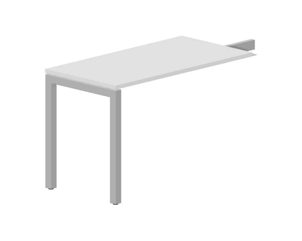 Брифинг-приставка 1180х600х750 (для столешниц гл.680 и 780) Polo Белый/Антрацит