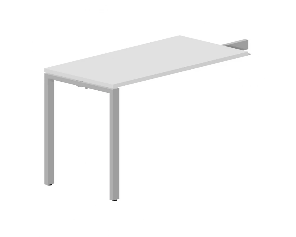 Брифинг-приставка 1180х600х750 Strike Белый/Алюминий