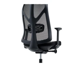 Кресло VIKING-11 M122С-1 Сетка/Ткань, Черный images