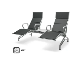 Многоместная секция Aero-шезлонг PU 4П со столиком images